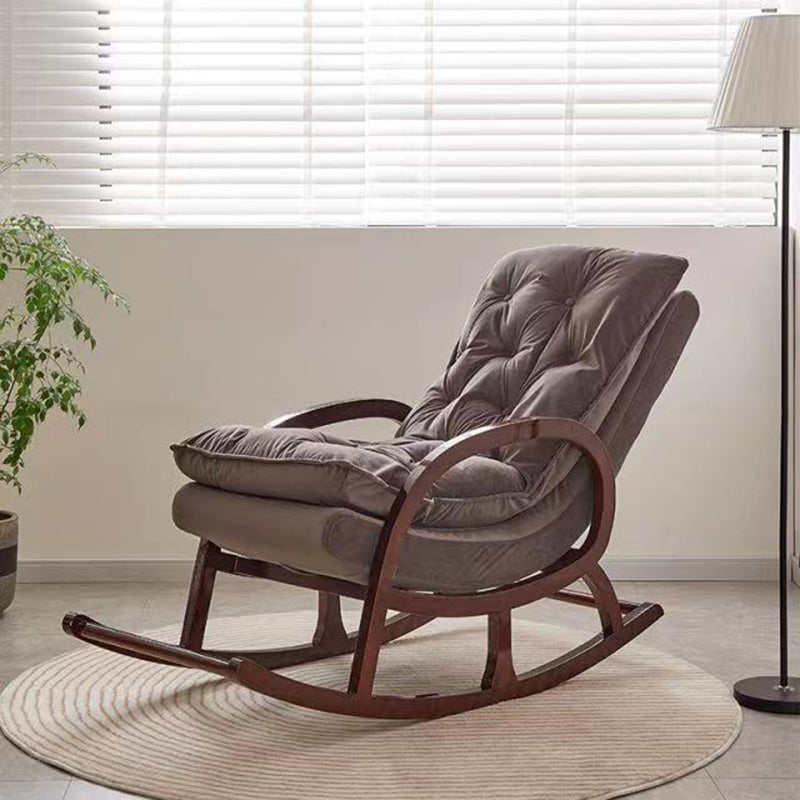 Contemporary Style Sofa Rocking Chair Wooden Indoor Rocking Chair for Living Room