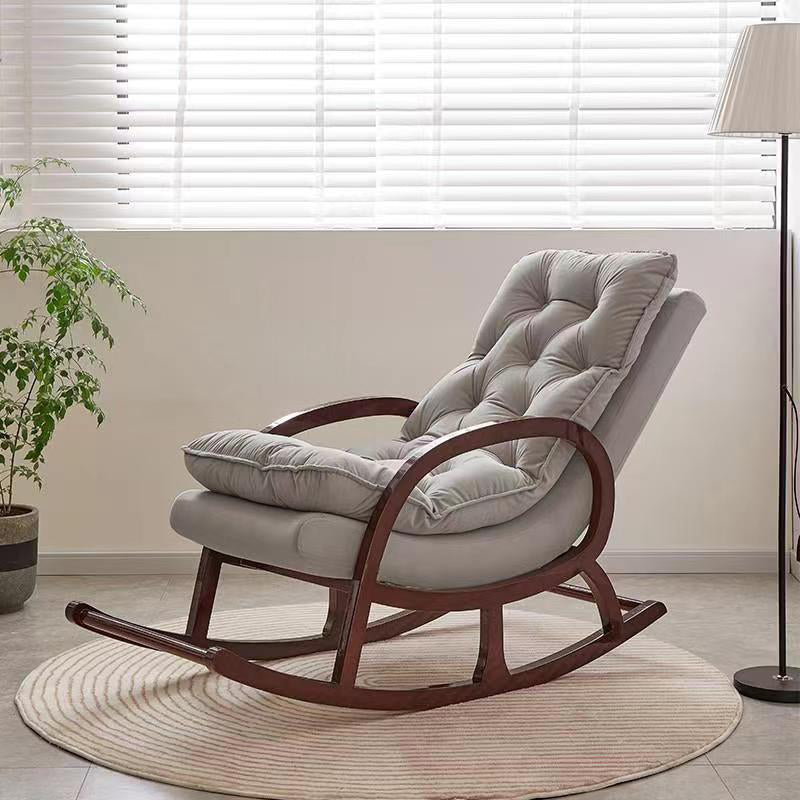 Contemporary Style Sofa Rocking Chair Wooden Indoor Rocking Chair for Living Room