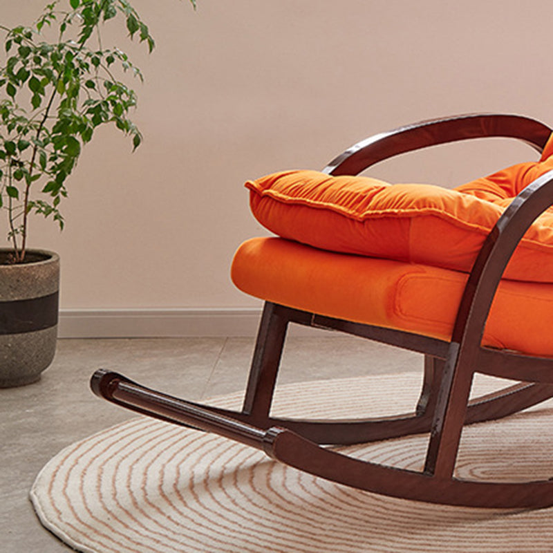 Contemporary Style Sofa Rocking Chair Wooden Indoor Rocking Chair for Living Room