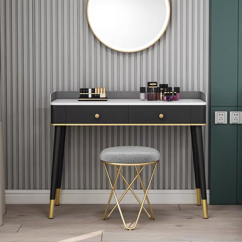 Round Ottoman Scratch Resistant Modern Pure Color Upholstered Ottoman