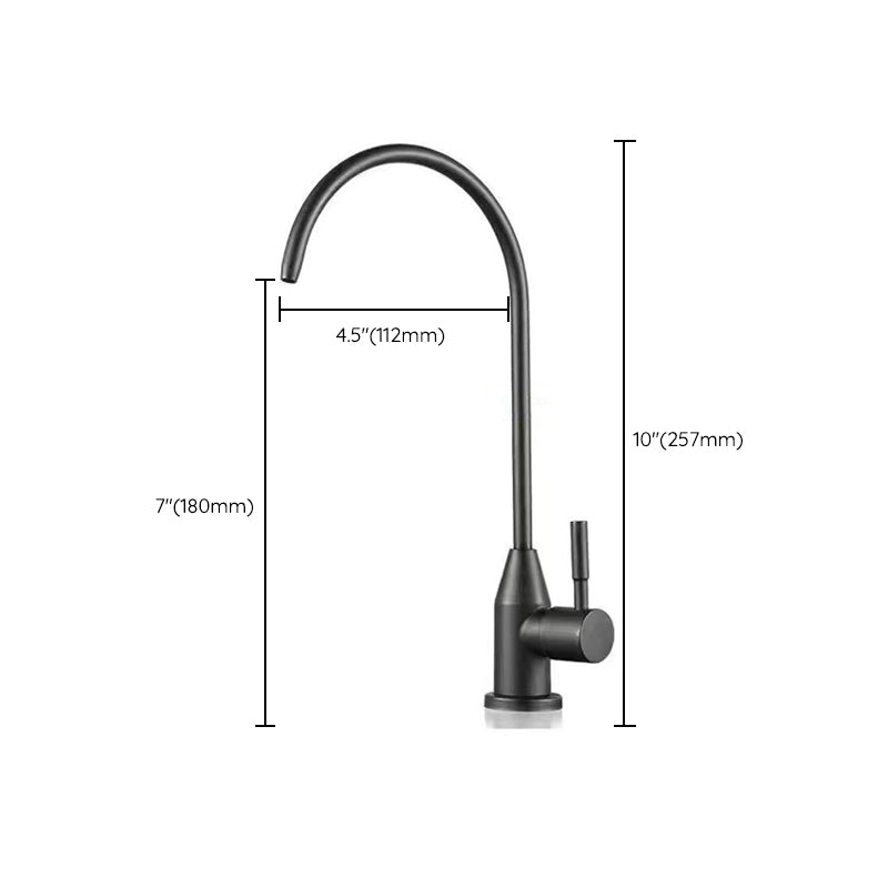 Modern 1-Handle Faucet with Water Dispenser 1-Hole Standard Kitchen Faucet