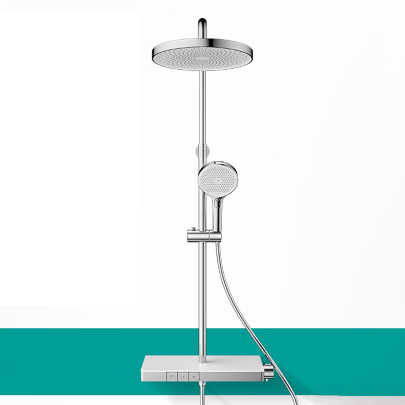 Modern Shower System Brass Volume Control Slide Bar Included Shower Combo