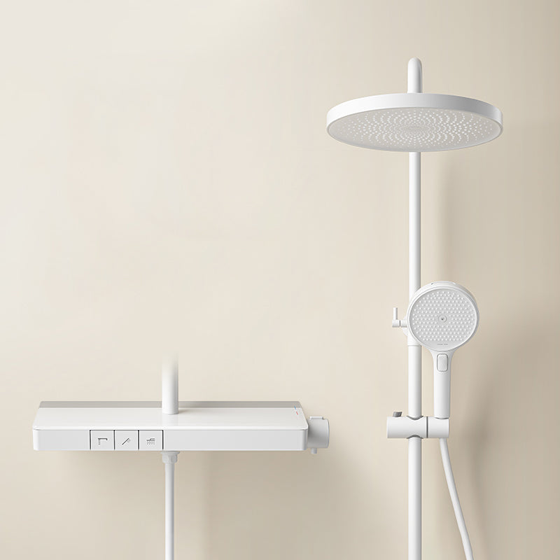 Modern Shower System Brass Volume Control Slide Bar Included Shower Combo