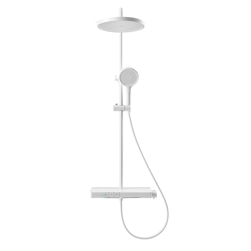 Modern Shower System Brass Volume Control Slide Bar Included Shower Combo