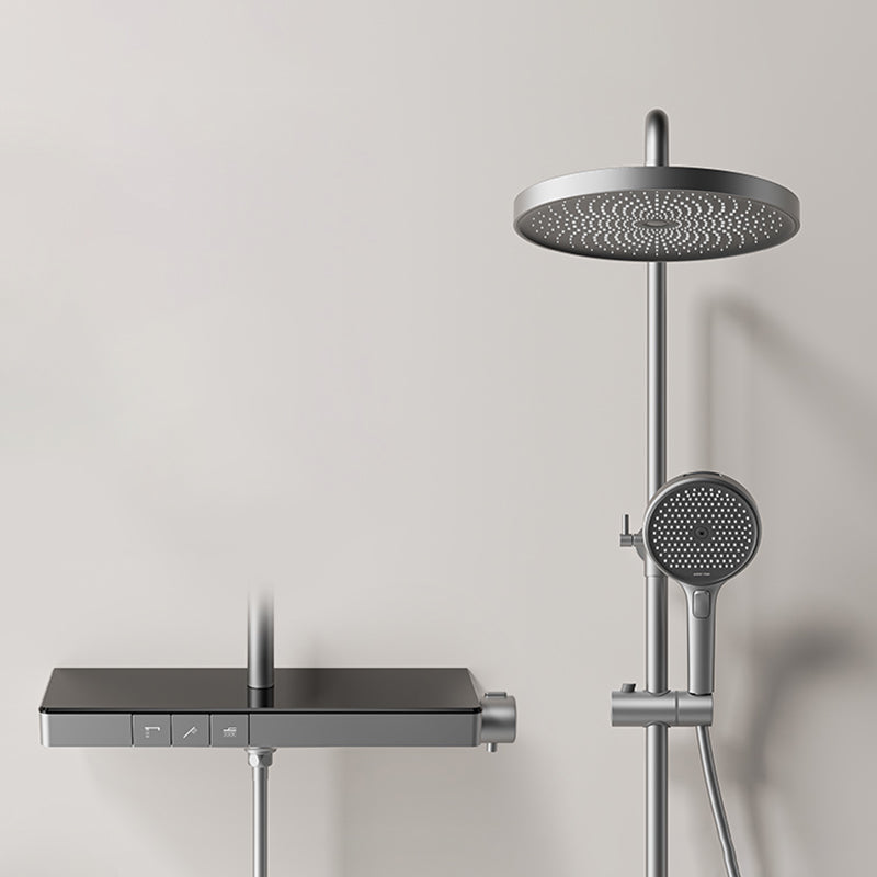 Modern Shower System Brass Volume Control Slide Bar Included Shower Combo