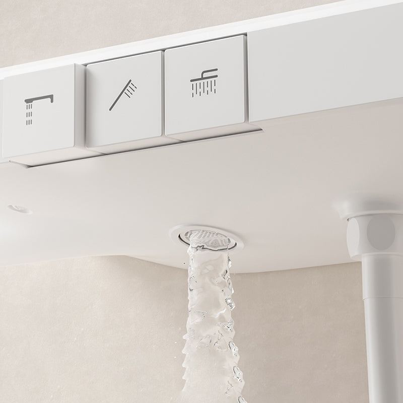 Modern Shower System Brass Volume Control Slide Bar Included Shower Combo