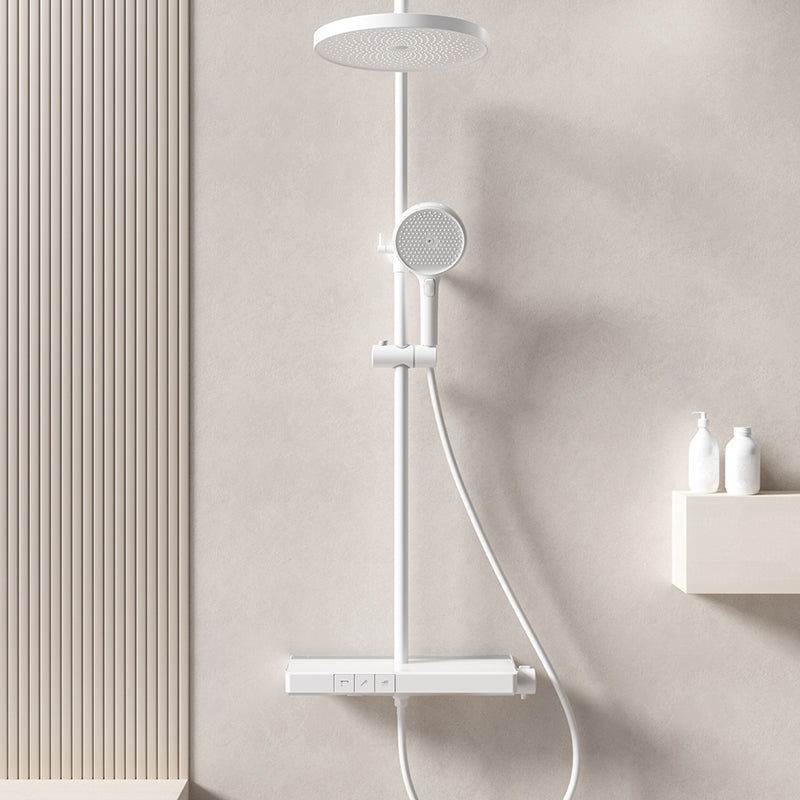 Modern Shower System Brass Volume Control Slide Bar Included Shower Combo