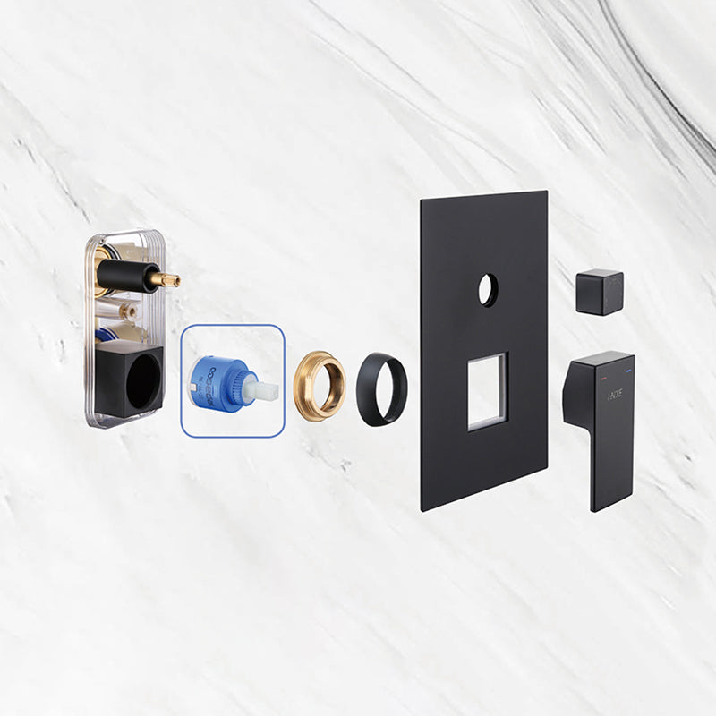 Modern Shower Set Brass Square Temperature Control Shower System