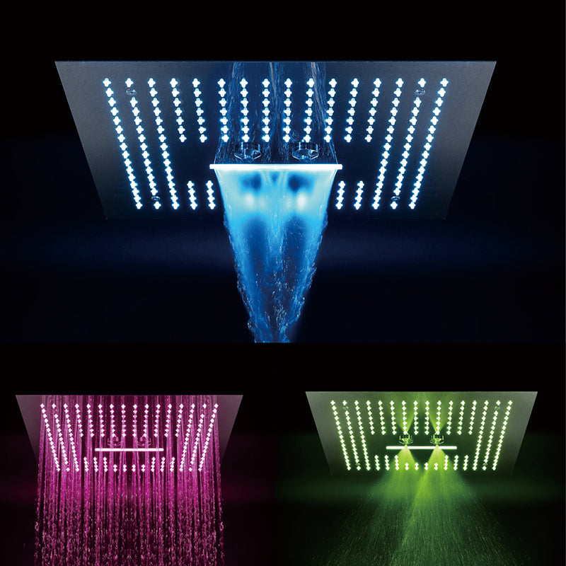 Modern Shower System Brass Temperature Control Ceiling Mounted Shower Trim