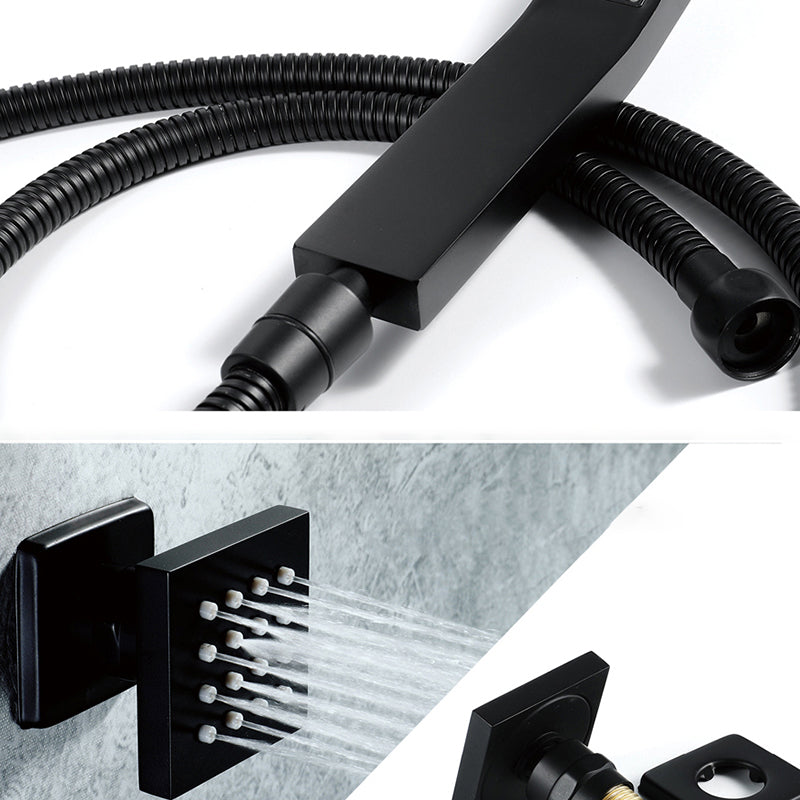 Modern Shower System Brass Temperature Control Ceiling Mounted Shower Trim