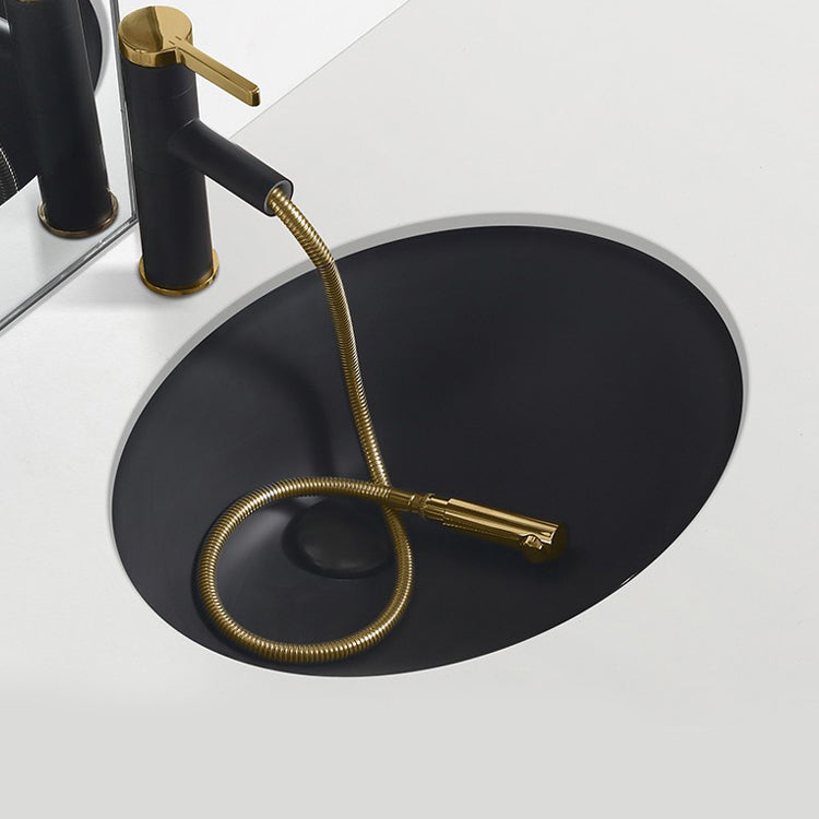 Black Undermount Vanity Sink Modern Porcelain Undermount Vanity Sink