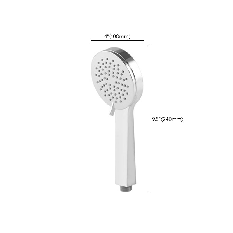 Contemporary Rain Fall Shower Head Combo Round Single Spray Shower Combo