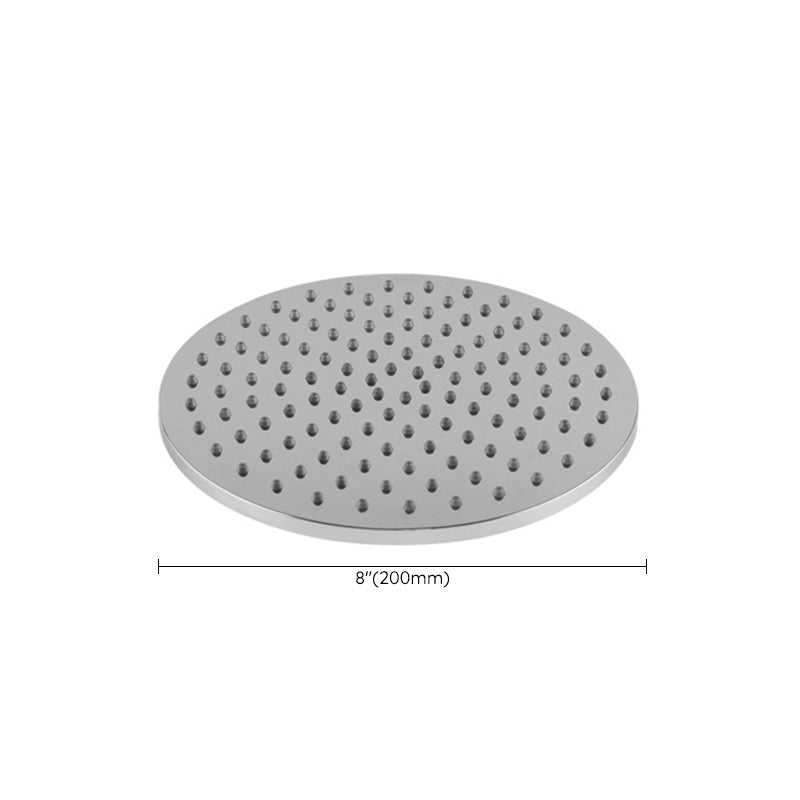 Contemporary Rain Fall Shower Head Combo Round Single Spray Shower Combo