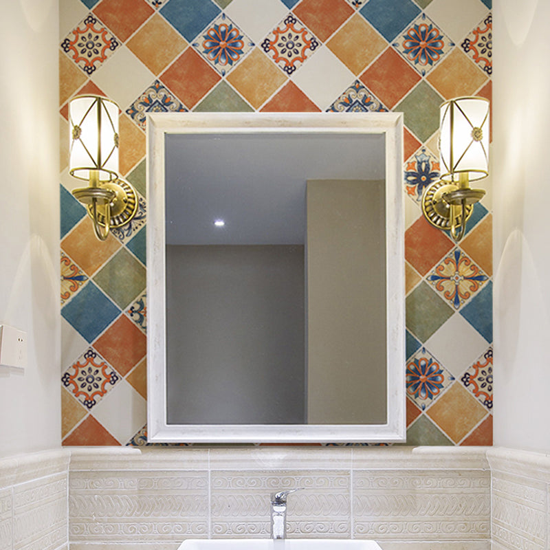 Rectangular Wall Tile Peel and Stick Geometric Print Stick Kitchen Wallpaper