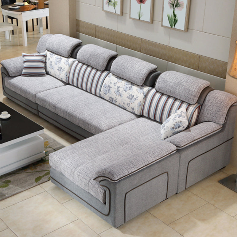 Scandinavian 39.37 " H Pillow Top Arm Sofa & Chaise for Living Room