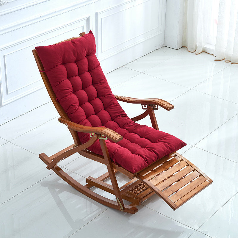 Modern Style Wooden Rocking Chair Indoor Single Sofa Rocking Chair
