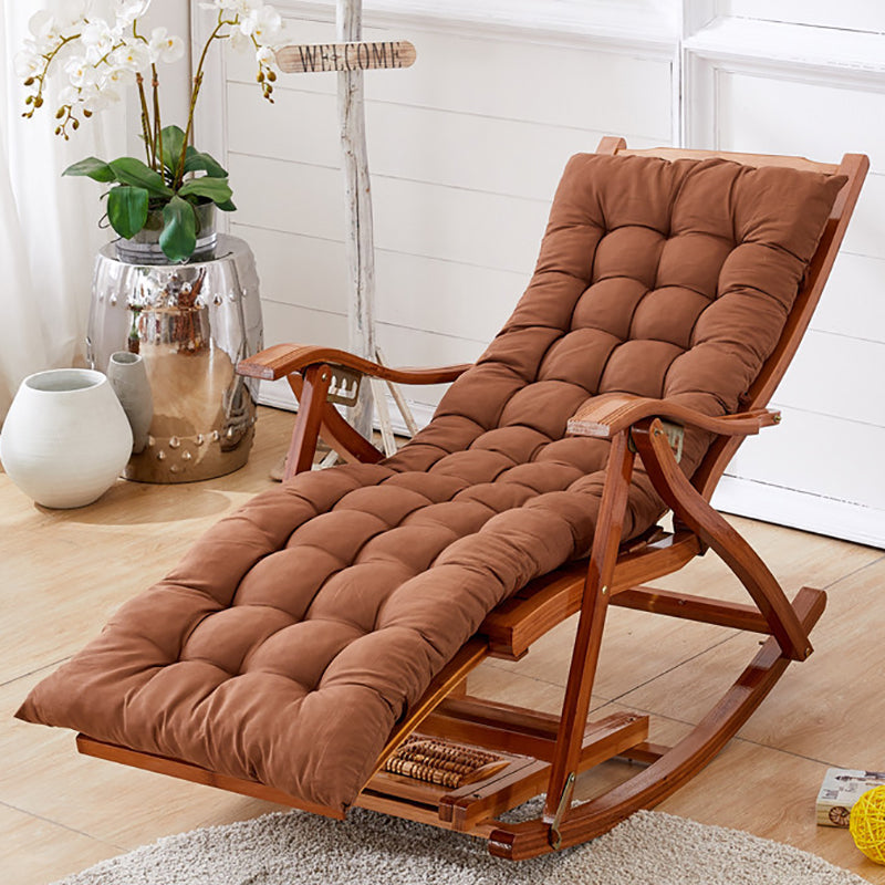 Modern Style Wooden Rocking Chair Indoor Single Sofa Rocking Chair