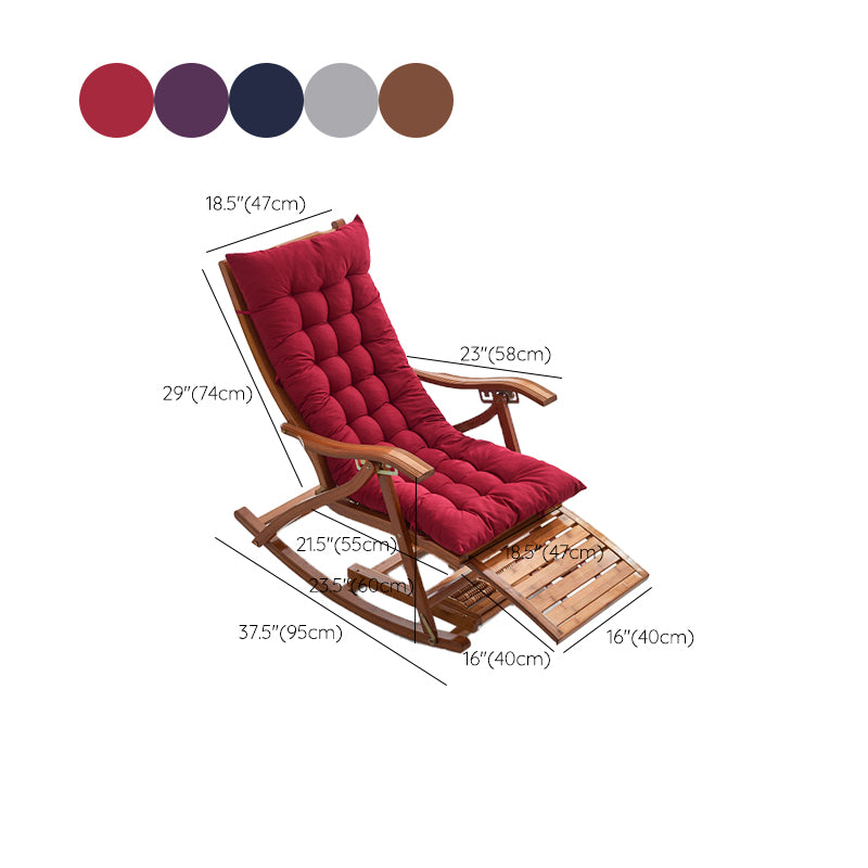 Modern Style Wooden Rocking Chair Indoor Single Sofa Rocking Chair