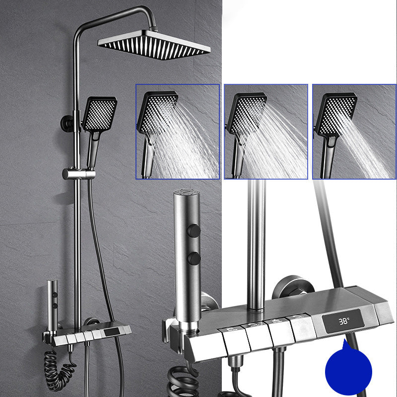 Adjustable Spray Pattern Shower Combo Stainless Steel Shower Faucet Arm Shower Head