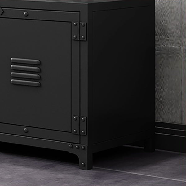 Industrial Iron TV Console Open Storage TV Media Stand for Living Room