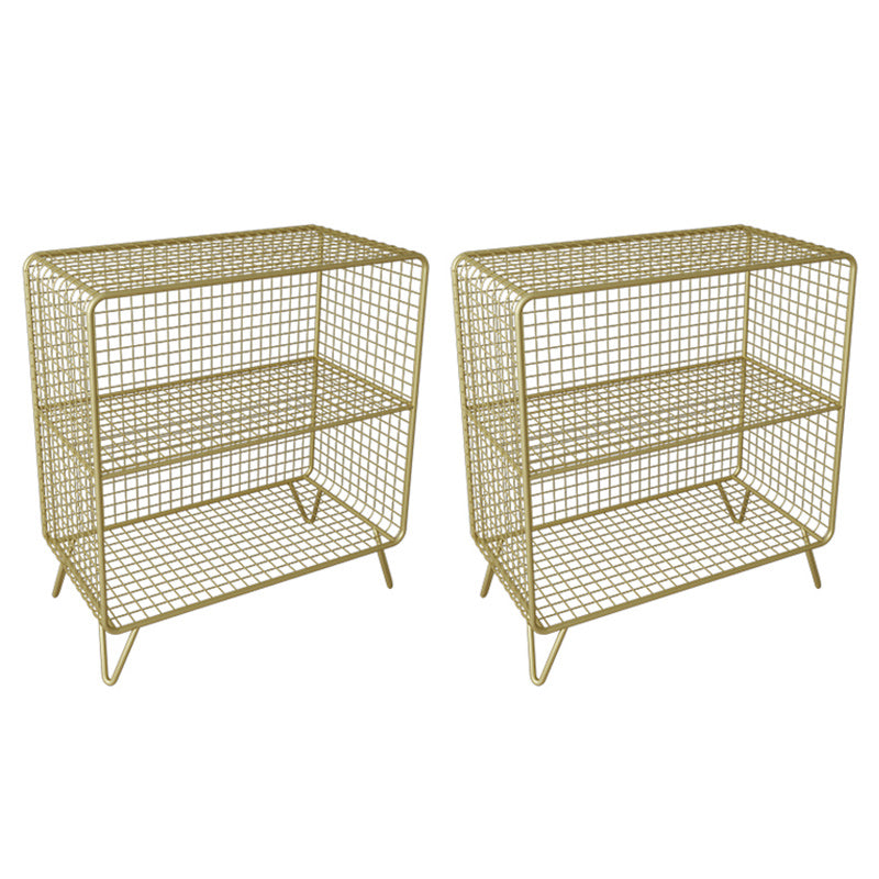 Open Storage Night Table Contemporary Bed Nightstand for Bedroom