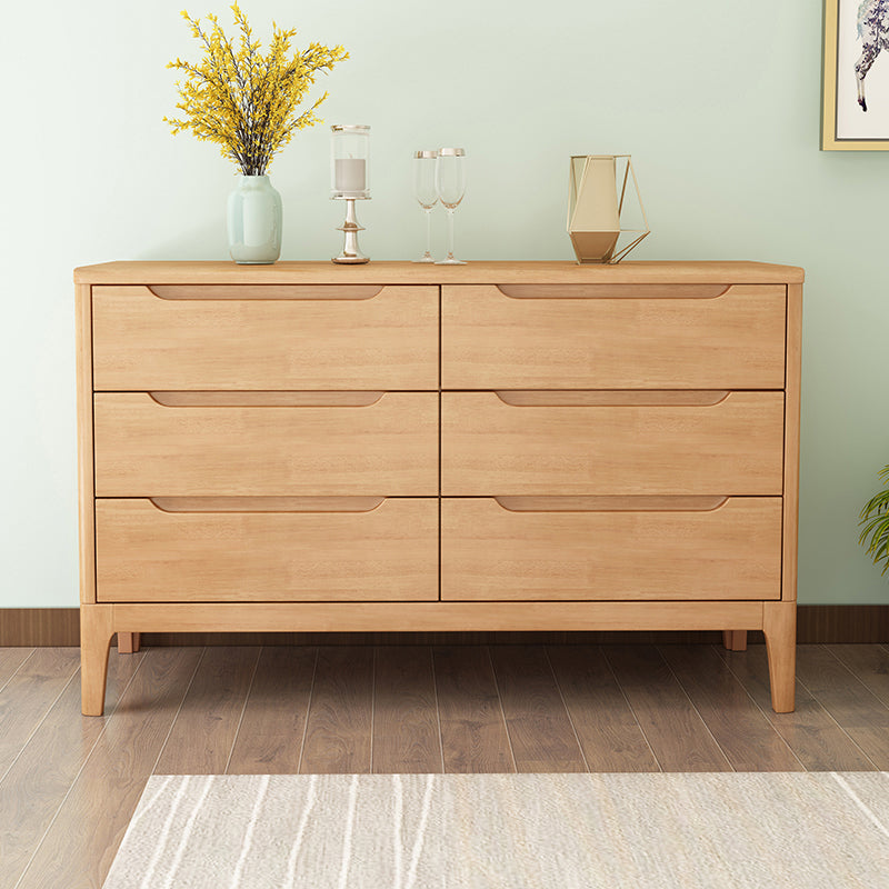 American Traditional Storage Chest Solid Wood Dresser with 5/6/7 Drawers