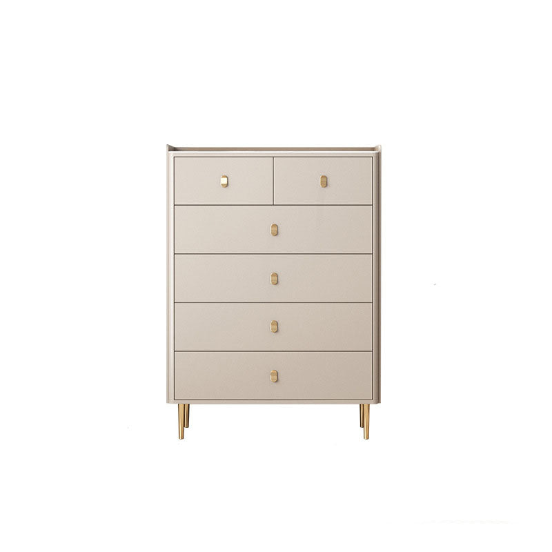 Glam Stone Storage Chest Home Horizontal Chest with Metal Legs