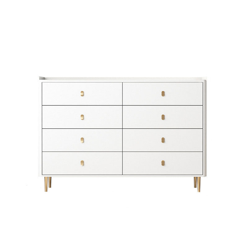 Glam Stone Storage Chest Home Horizontal Chest with Metal Legs