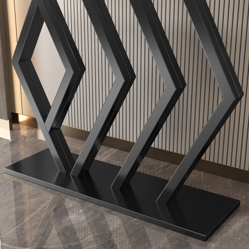 Glam Half Moon Console Accent Table Antique Finish Sofa Table