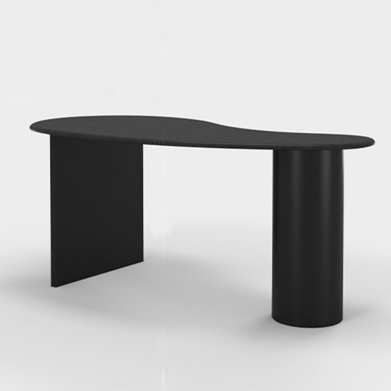 Contemporary 29.5" H Writing Desk Solid Wood Office Desk with Legs