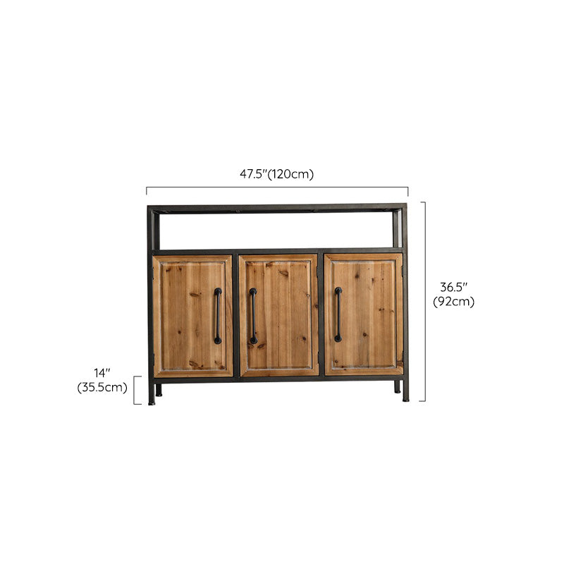 Industrial Cabinet Bar Pulls With Stroge Rectangle Distressed Wood Accent Cabinet