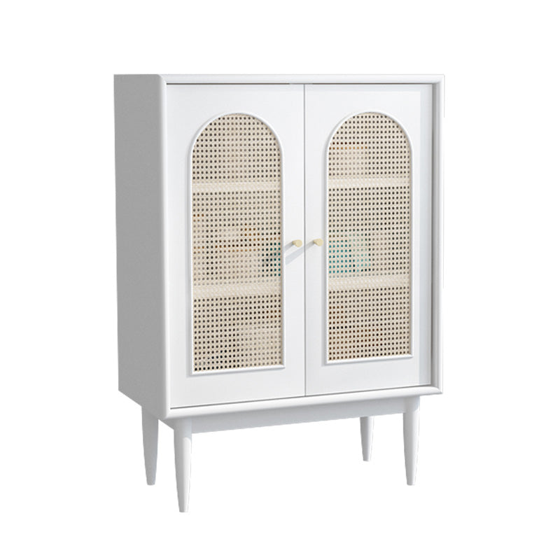 Modern Knobs Storage Cabinet Solid Wood Accent Cabinet with Door