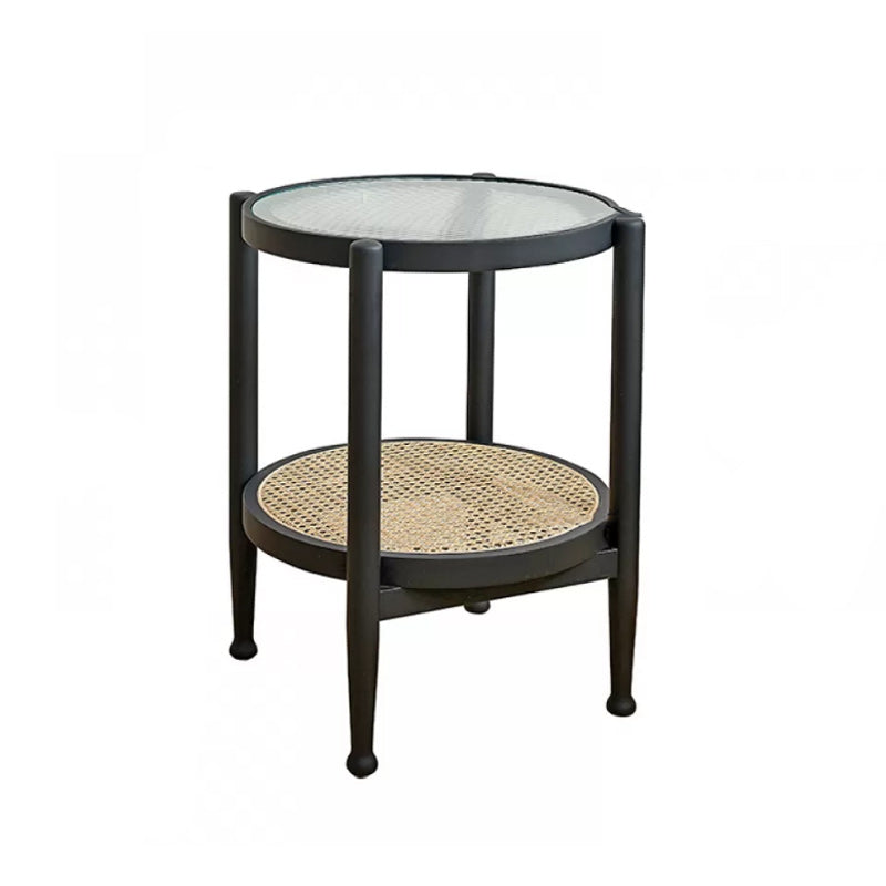 Tropical Coffee Cocktail Table Storage Solid Wood Coffee Table