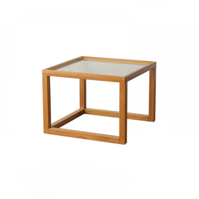 Tropical Coffee Cocktail Table Storage Solid Wood Coffee Table