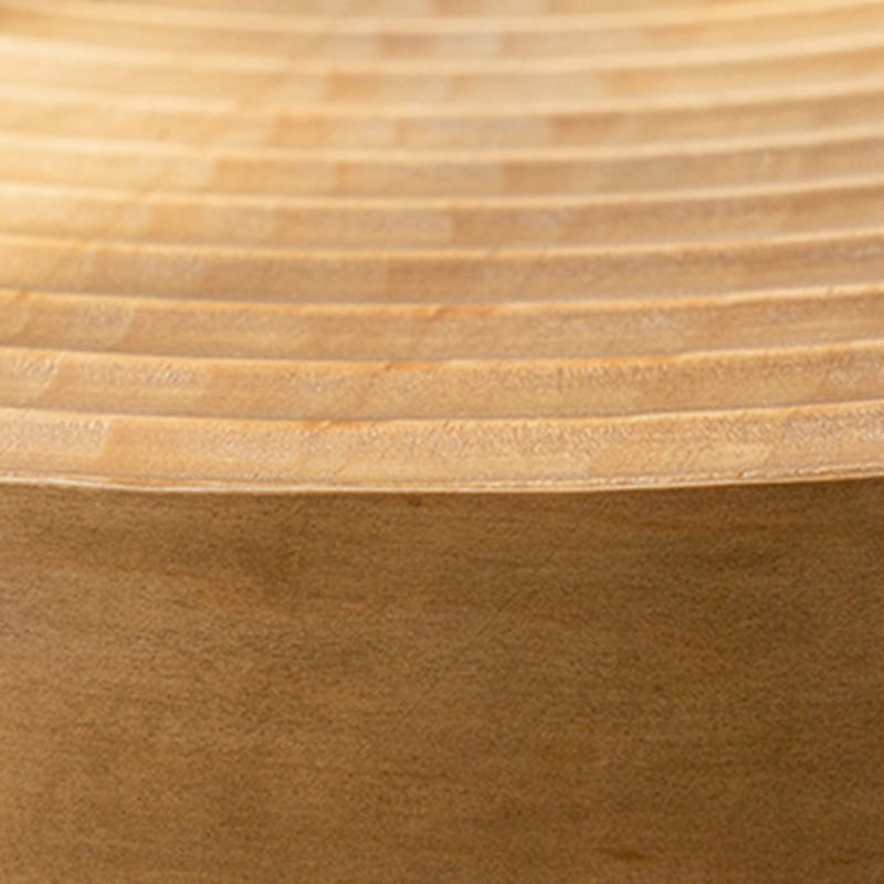 Scandinavian Solid Wood Cocktail Coffee Metal Round Coffee Table