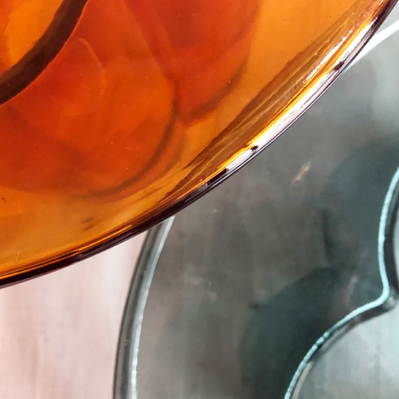 Contemporary Round Glass Coffee Table Pedestal Cocktail Table