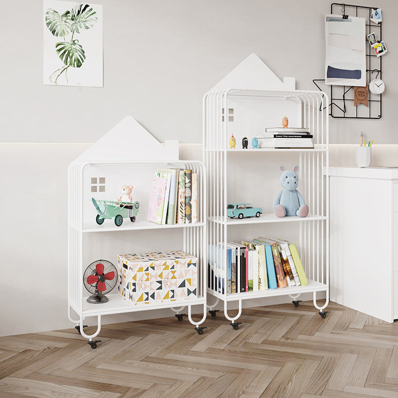 Contemporary Metal Bookshelf Standard Shelves Included Bookcase