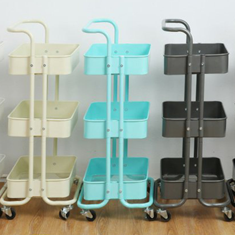 Contemporary Etagere Bookshelf Metal Open Back Bookcase with Shelves