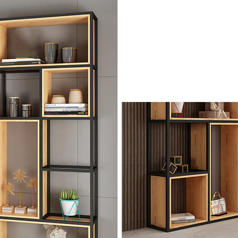 9.84" W Industrial Antique Finish Shelf Bookcase Etagere Metal Bookshelf