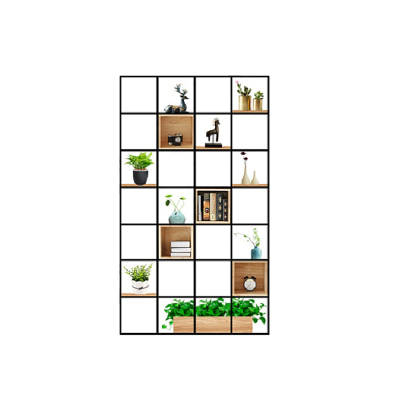 9.84" W Industrial Antique Finish Shelf Bookcase Etagere Metal Bookshelf