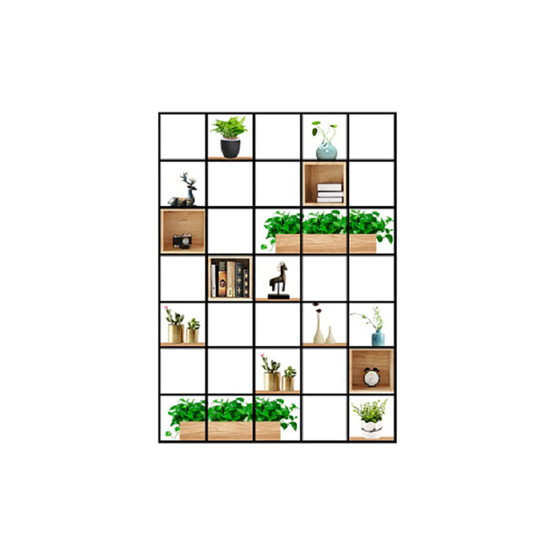 9.84" W Industrial Antique Finish Shelf Bookcase Etagere Metal Bookshelf