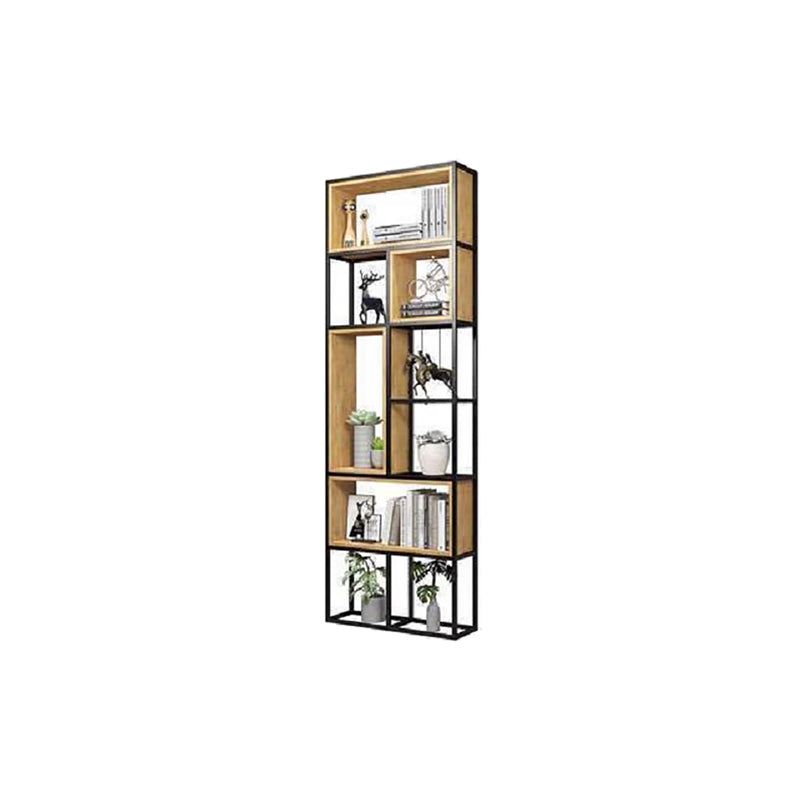 9.84" W Industrial Antique Finish Shelf Bookcase Etagere Metal Bookshelf