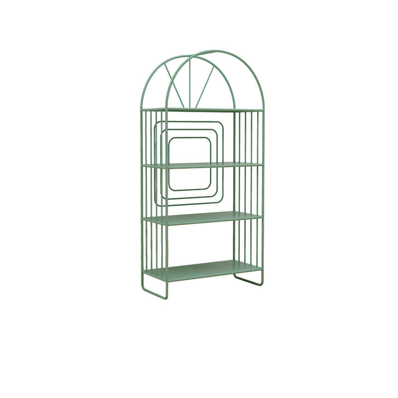 Modern Metal Bookcase Standard Open Back Bookshelf with Shelves