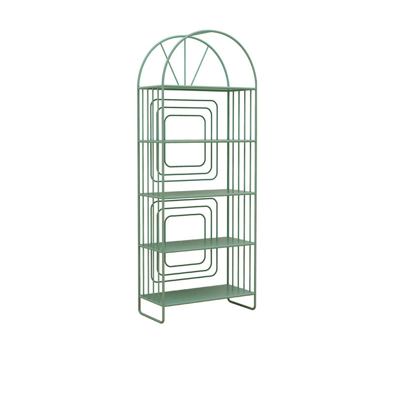 Modern Metal Bookcase Standard Open Back Bookshelf with Shelves