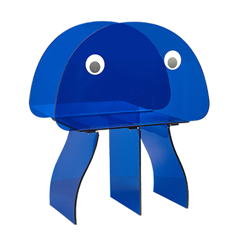 Contemporary Antique Finish Shelf Bookcase Geometric Shape Bookshelf