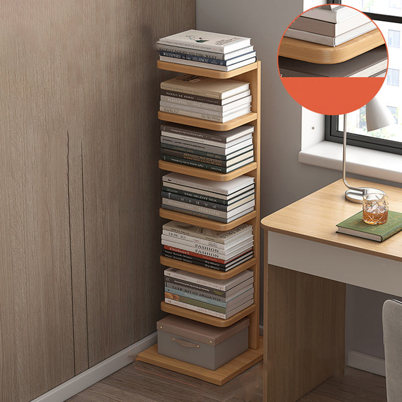 Modern Engineered Wood Bookshelf Standard Bookcase with Shelves