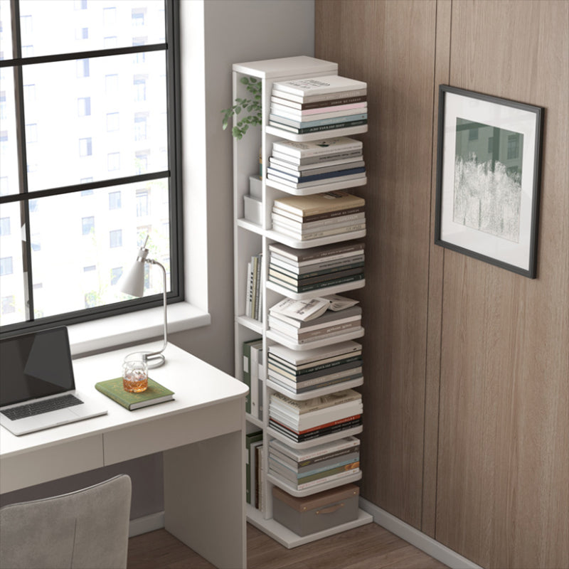 Modern Engineered Wood Bookshelf Standard Bookcase with Shelves