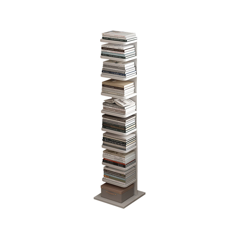 Modern Engineered Wood Bookshelf Standard Bookcase with Shelves