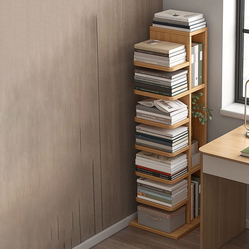 Modern Engineered Wood Bookshelf Standard Bookcase with Shelves