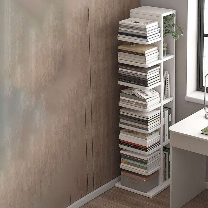 Modern Engineered Wood Bookshelf Standard Bookcase with Shelves